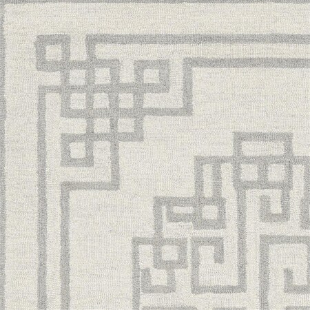 Palacedesigns 60 x 84 in. Ivory Grey Wool Rug PA3672964